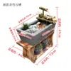 Pedra Antiga Estilo Japonês Pedra de Paisagismo Fonte de Água para Aquário, Pátio, Decoração com Água Corrente, Decoração de Jardim com Água Circulante, Tanque de Peixes de Varanda, Metabo