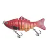 Fábrica atacado Luya isca dura multi-seção peixe simulação isca 10cm/15g plástico de sete seções isca multi-cor