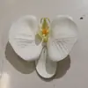 Flor Artificial Silicone Algodão Impressão 3D Cabeça de Flor Phalaenopsis Acompanhamento Cerimônia Adorno de Cabeça Decoração de Roupa Exquisita Decoração de Casamento