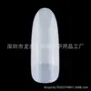 Arte de Uñas 240 Piezas Transparentes Ovaladas para Uñas Piezas para Uñas Semi-Pegadas Color Natural para Uñas Redondas para Uñas