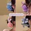 Nuevo Estilo Chino Pinza para el Cabello de Flor Rosa Suave Pinza para Moño Retro Pinza de Flor Accesorio para el Cabello de Ambiente Foto