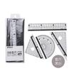 Conjunto de Réguas Atacado Régua de Placa Triangular Transferidor Régua de Plástico Atacado Material Escolar para Estudantes Atacado 1 Conjunto