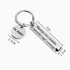 Llavero de Acero Inoxidable Negro Galvanizado para Conducción Segura, Superventas Transfronterizo, en Español, como Regalo para Novio y Esposo