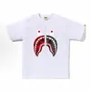 Suministro Mayorista Transfronterizo de Marca de Moda, Dropshipping de Comercio Exterior, Camiseta de Manga Corta Pesada Bape Cabeza de Mono Tiburón 230g 30