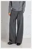 Pantalones TR de silueta A plisada tridimensional, pantalones de trabajo casuales para hombres y mujeres, corte limpio, estilo old money, tendencia nacional