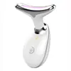 Dispositivo de belleza para el cuello de 7 colores importado para masajear las líneas del cuello, dispositivo de belleza vibratorio transfronterizo para rostro en V, instrumento de belleza pequeño tipo delfín portátil para uso doméstico