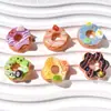 Juguete de comida simulada, frutas, donas, accesorios de pegamento de crema DIY para fundas de teléfono, pinzas para el cabello, materiales hechos a mano, decoraciones de resina
