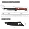 Cuchillo de Carnicero Forjado Ultraafilado para Sacrificar Cerdos y Ovejas, Cuchillo Multifuncional para Cortar y Deshuesar Carne en Camping, Hogar y Barbacoa