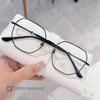 B26106 Gafas Nuevas Retro de Metal con Espejo Plano Unisex Poligonales Estilo Coreano Montura de Gafas Anti Luz Azul