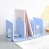 Sujetalibros de Cuatro Columnas Multicolor Material Duradero Transparente Papelería de Oficina Estantería para Libros Almacenamiento de Escritorio para Estudiantes Estante al por Mayor