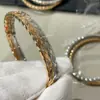 Seiko V Dourado Versão Alta Luxo Acessível Feminino Versão Estreita Pulseira Matelassê Pulseira de Diamante Feminina Não Desbota Venda Direta da Fábrica