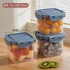 Caixa de armazenamento de frutas transparente para casa BNBST, caixa de armazenamento organizadora de frutas e vegetais para geladeira, caixa de armazenamento de frutas frescas para sala de estar