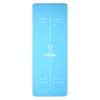 Tapete de Yoga de PU Esmerilado con Sensación de Piel Base de Silicona Resistente al Desgaste Silencioso Absorbe Golpes Antideslizante Tapete de Baile Casero Tapete de Fitness Grueso