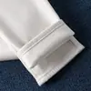 Calça Jeans Branca Forrada com Fleece para Inverno Feminina, Nova 2025 Cintura Alta Petite Estilo Coreano Calça Cenoura