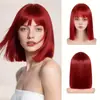 Perucas Femininas Europeias e Americanas Transfronteiriças com Franja, Cabelo Bobo, Cabelo Curto, Perucas para Fantasia, Novos Estilos Transfronteiriços em 4 Cores