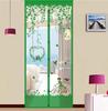 Cortina de puerta de hilo transparente, antimosquitos, magnética, suave, sin perforaciones