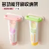 Portacepillos de dientes, Montaje en pared sin taladro, Dispensador de pasta de dientes impermeable de fácil apretado, Herramienta para apretar pasta de dientes Dopamina