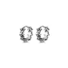 Pendientes de Estrella Vintage Desgastados para Mujer Estilo Ins Pendientes Distintivos de Moda para Hombre Moda Simple Imitación Plata Tailandesa Pendientes de Estrella de Cinco Puntas