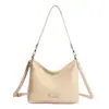 Bolsa de cubo tejida a rayas coloridas de verano 2026 Bolso de mano de moda para ir al trabajo de gran capacidad estilo sur Bolsa de hombro tipo tote