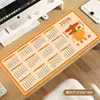 Mouse Pad de Calendário, Extra Grande, Resistente a Manchas, Peça Única de Borracha Antiderrapante para Escritório, Computador, Mesa de Jogos, Teclado, Fábrica de Processamento