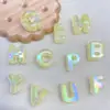 Contas de Letras Acrílicas Coloridas com Revestimento UV Brilhantes Finas para DIY/Pingente de Bolsa de Celular Acessórios de Cabelo Materiais de Joalheria Contas Soltas