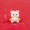 Micro paisagem criativa fofo ano novo festivo gatinho da sorte boneca caixa cega joias acessórios carro pequenos enfeites