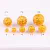 Cuentas Sueltas de Cinabrio Genuino, Cristal de Arena Dorada Púrpura, Cuentas Redondas de Rejalgar, Pulseras Hechas a Mano, Pulseras de Cuentas, Venta al por Mayor de Cuentas Sueltas