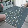 Atacado transfronteiriço de tapetes modernos e minimalistas para sala de estar, tapetes de área grande para sofá e mesa de centro, tapetes de veludo cristalino resistentes a manchas e fáceis de limpar