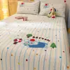 Toalla 100% algodón, colcha acolchada bordada, sábana de cama 100% algodón puro de una sola pieza, juego de tres piezas protector de cama tatami, apto para todas las estaciones
