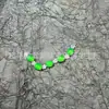 Pulsera de Calcedonia al por mayor Chapada en Plata 925 Incrustada Calcedonia de Alto Hielo Ágata Verde Esmeralda Joyería de Jade Regalo