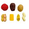Venta caliente serie grande de comida y juego cabeza de león granos nueces azufaifo pegamento crema funda para teléfono DIY accesorios de resina