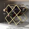 Estante para Botellas de Vino, Estante de Exhibición de Vino de Lujo Ligero para el Hogar, Estante de Almacenamiento de Gabinete de Vino, Cadena de Suministro de Suministros de Almacenamiento para la Sala de Estar