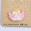 Gato Fofo com Asas Desenho Animado Acessório DIY Feito à Mão Peças Cola de Creme Resina Peças Pequenas Fivela de Sapato Tamanco Materiais