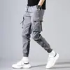 Pantalones Cargo Finos de Corte Holgado para Hombre, Deportivos Casuales Primavera y Verano 2023 Estilo Coreano Joggers, Seda de Hielo de Verano