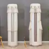 Modelo nuevo, no es necesario quitar la cubierta del aire acondicionado al encenderlo, funda de tela decorativa universal cilíndrica vertical para polvo de aire acondicionado