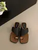 Sandalias Metálicas de Punta de Pinza para Mujer, Calzado para Exteriores, Nuevo Estilo 2026, Sandalias de Tira con Tejido de Paja, Slip-Ons de Nicho para Vacaciones