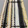1,2CM Estilo Étnico Três Cores Corda de Renda Trançada de Algodão Alça para Roupas Bagagem Chapéu Acessórios de Vestuário
