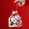 Navidad Nuevo Creativo Bolsita de Terciopelo de Manzana Portátil Bolsa de Regalo de Navidad Caja de Regalo de Manzana Nochebuena Regalos de Navidad
