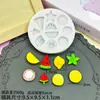 Uma Variedade de Donuts de Frutas Simuladas, Pirulitos, Sorvetes, Batatas Fritas, Moldes de Silicone, Moldes de Argila com Cola de Resina