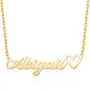 Amazon Transfronterizo Nuevo Collar con Nombre DIY Placa de Nombre Collar de Moda Personalizado como Regalo de Cumpleaños para Amigos