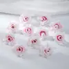 V 4.5cm Flor Artificial Esquina Puntiaguda Cabeza de Rosa Kit de Materiales DIY Decoración de Caja de Regalo Flores Artificiales Bodas Flores Falsas