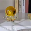 Suministro Transfronterizo de Portavelas Adornos de Bola de Loto de Cristal, Decoraciones de Escritorio de Oficina, Símbolos Propicios y de Buena Suerte, Energía Púrpura del Este
