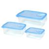 Frozen fresh-keeping caixa de três peças PP respirável fresco caixa de manutenção de alimentos refrigerador de plástico especial fábrica de selo de plástico atacado