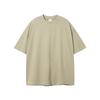 Camiseta de Manga Corta para Hombre de Algodón Puro de Doble Hilo de 230g, Color Sólido en la Misma Serie de Colores que Balenciaga, Ropa para Hombre de Tallas Grandes, Nueva Marca de Moda Verano 2026