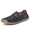 Sapatos Casuais Doudou Novos para Casal Primavera e Outono Tamanho Grande Respiráveis Mocassins Costurados à Mão Sapatos Rasos Casuais de Comércio Exterior para Homens e Mulheres
