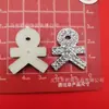 Oro y Plata Electroplateados Flor Estrella Estilo Pequeño Fragante Corazón Lazo Corbata DIY Plástico Accesorios Pasador Funda de Teléfono Materiales