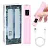 Secador de Unhas Portátil Manual Transfronteiriço com Carregamento USB, Lâmpada de Fototerapia para Secagem de Esmalte em Gel, Atacado