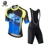 Xintown Estilo Estrela Roupa de Ciclismo de Manga Curta de Verão Nova Roupa e Calças de Ciclismo Conjunto de Suspensórios para Ciclismo de Verão
