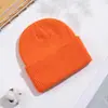 Chapéu de lã tricotado quente para outono e inverno masculino e feminino europeu e americano Joker chapéu de cor sólida acrílico comércio exterior chapéu para o frio atacado Amazon