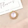 Novo material de liga de cristal redondo para prato de flor de noiva, fivela de strass, decoração DIY estilo coreano para sapatos, roupas, acessórios de cabelo, lenços e golas